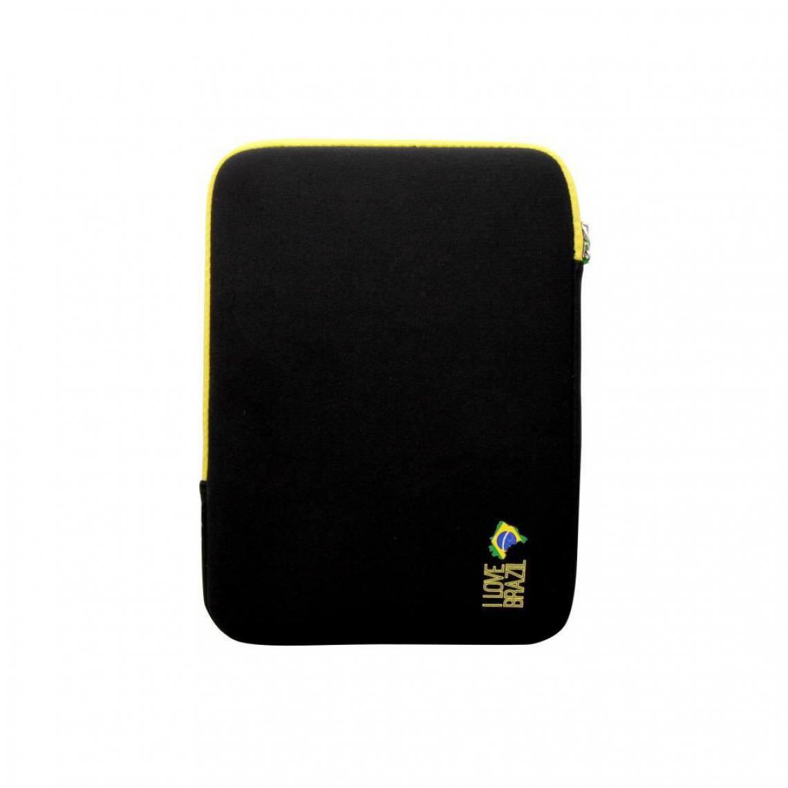 marque generique - T'NB Housse de protection universelle pour tablette 10" - Design BRAZIL - Noir - Tablette Android