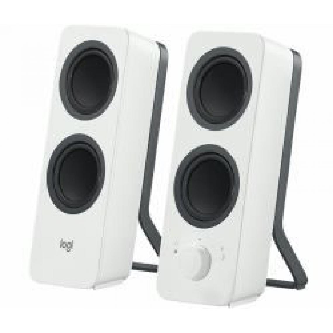 Logitech - Logitech Z207 5W Blanc haut-parleur (Logitech Z207 - Speakers - for PC - 2.0-channel - wireless - Bluetooth - 5 Watt (Total) - white) - Enceinte PC