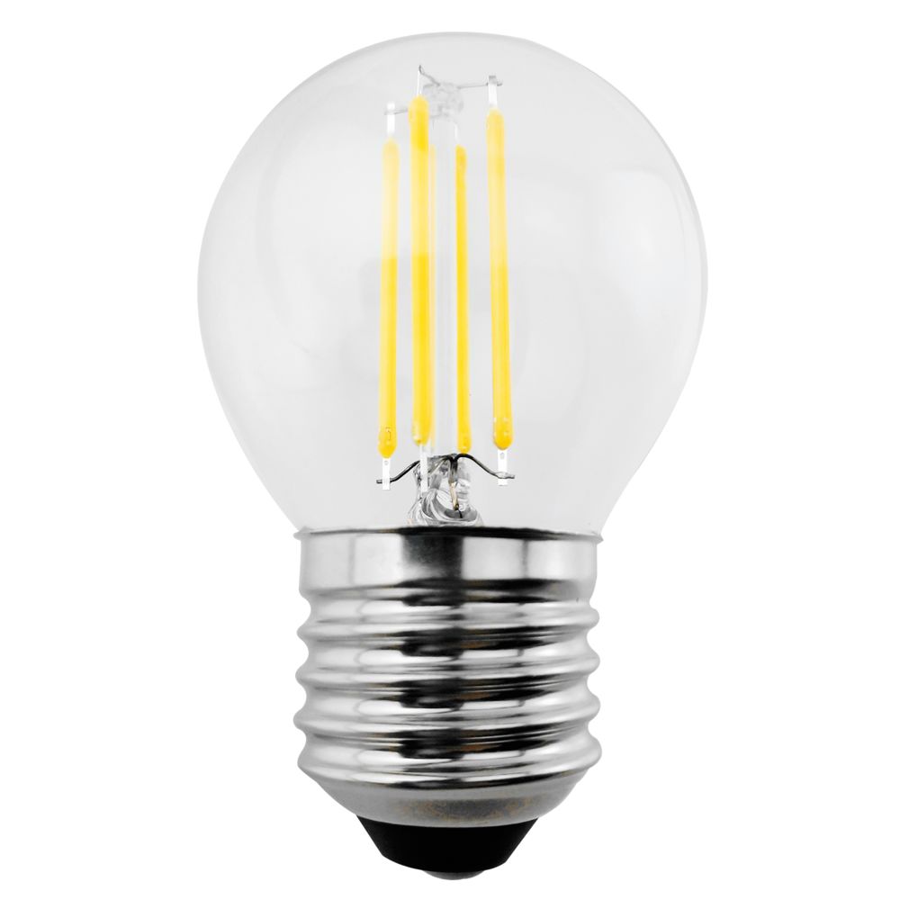 Maclean - Ampoule à filament Edison rétro LED éclairage décoratif vintag blanc chaud G45 (E27 6W 600lm) - Ampoules LED