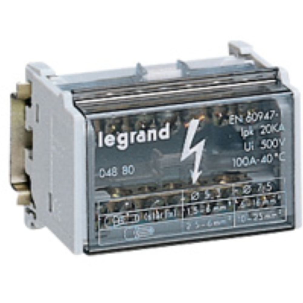 Legrand - répartiteur modulaire 125a 2 poles 8 modules - Autres équipements modulaires