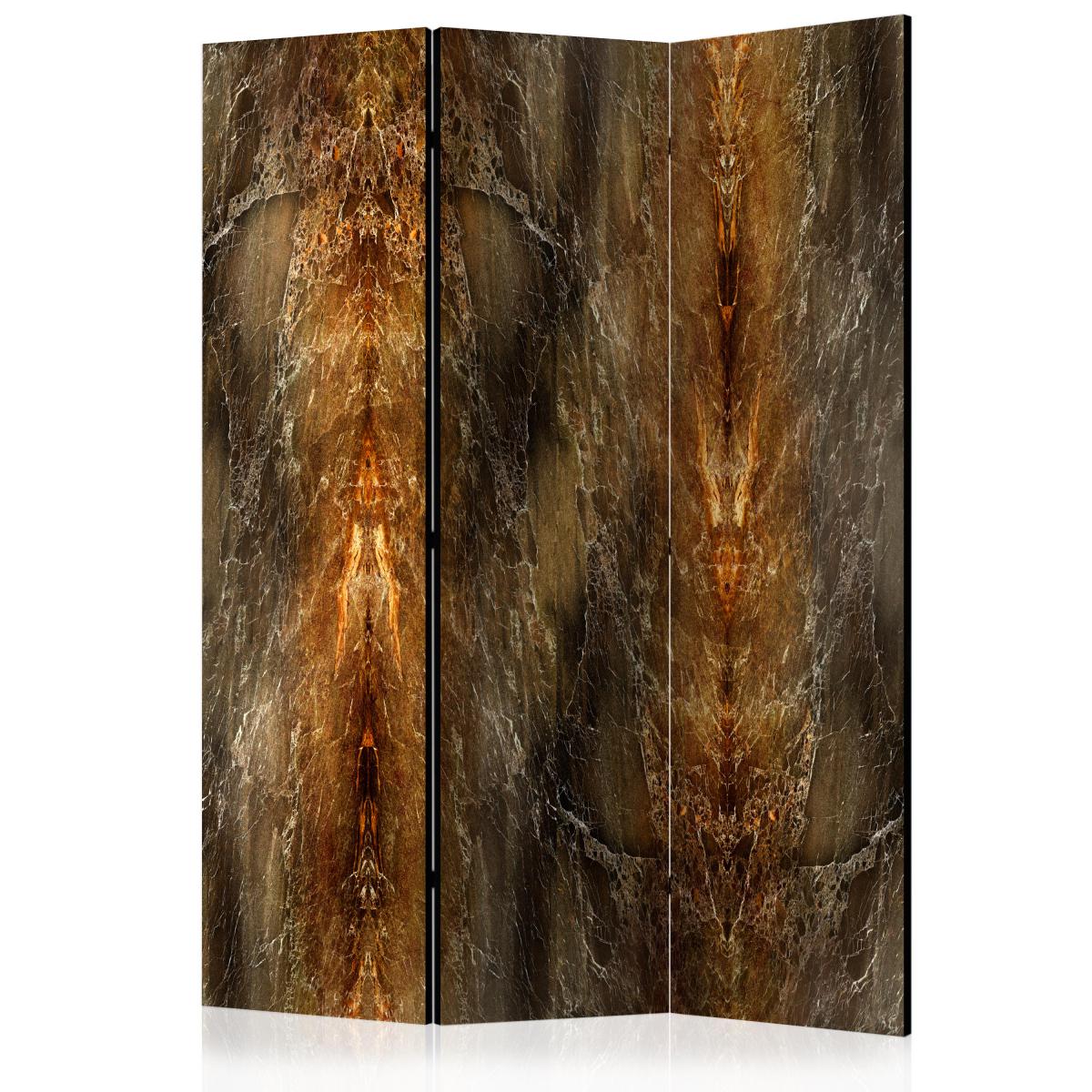 Bimago - Paravent 3 volets - Marble Volcano [Room Dividers] - Décoration, image, art | 135x172 cm | - Cloisons