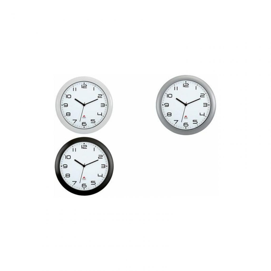 Alba Montres - ALBA Horloge murale HORNEW M, montre à quartz, noir () - Télérupteurs, minuteries et horloges