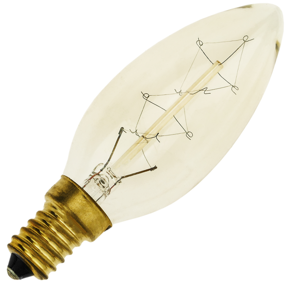 Primematik - Edison ampoule incandescente E14 25W 220VAC C35 bougie 35x100mm - Ampoules LED