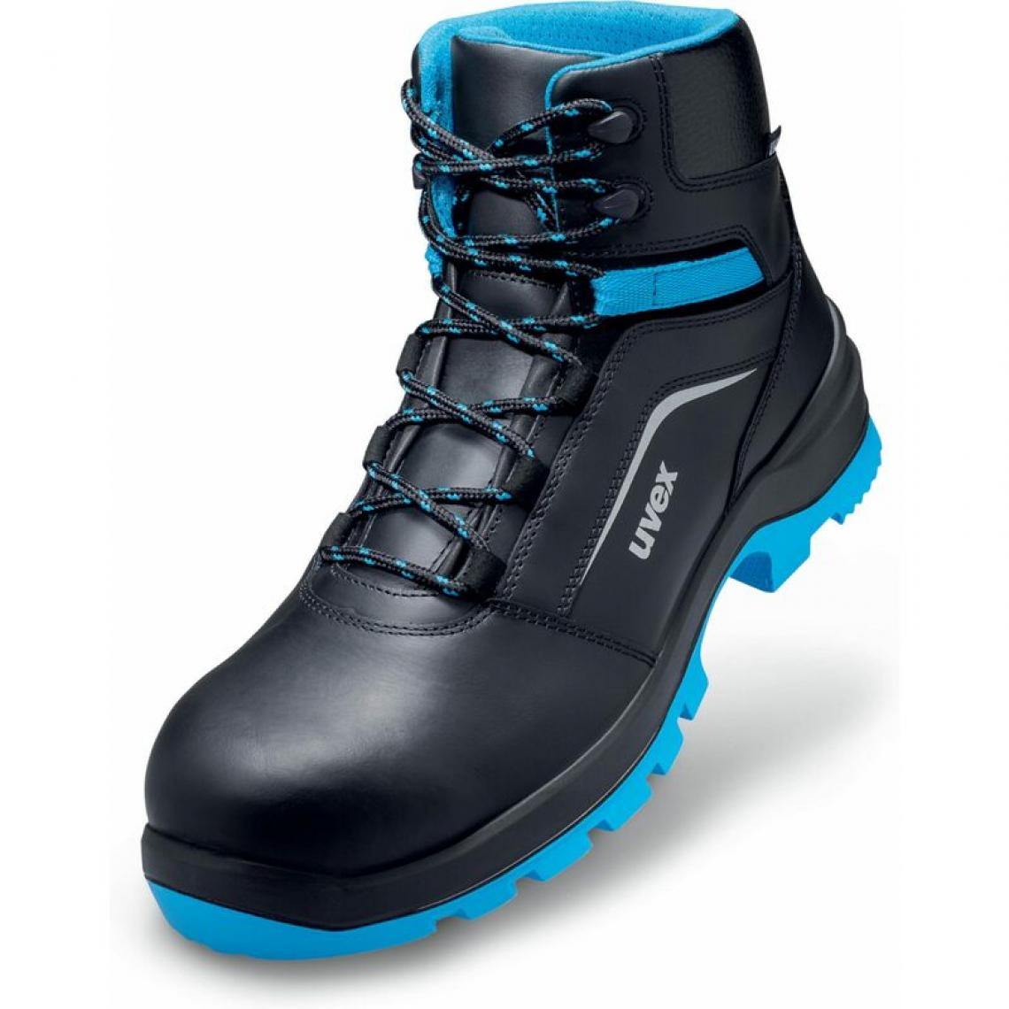 Uvex - uvex 2 xenova Chaussures montantes S2 SRC, T. 43, noir/bleu () - Equipement de Protection Individuelle
