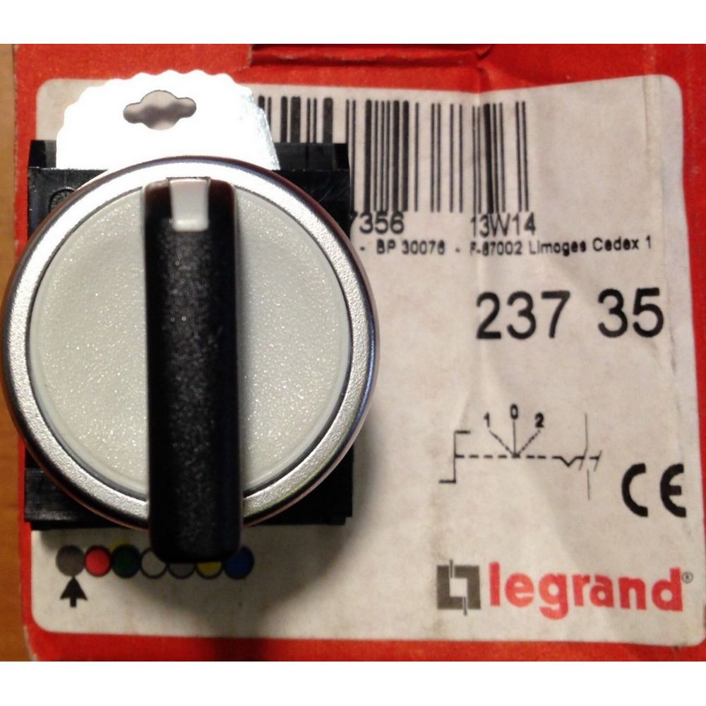 Legrand - Legrand 23735 - Osmoz complet non lum - bouton tournant à levier - 3 positions - Autres équipements modulaires