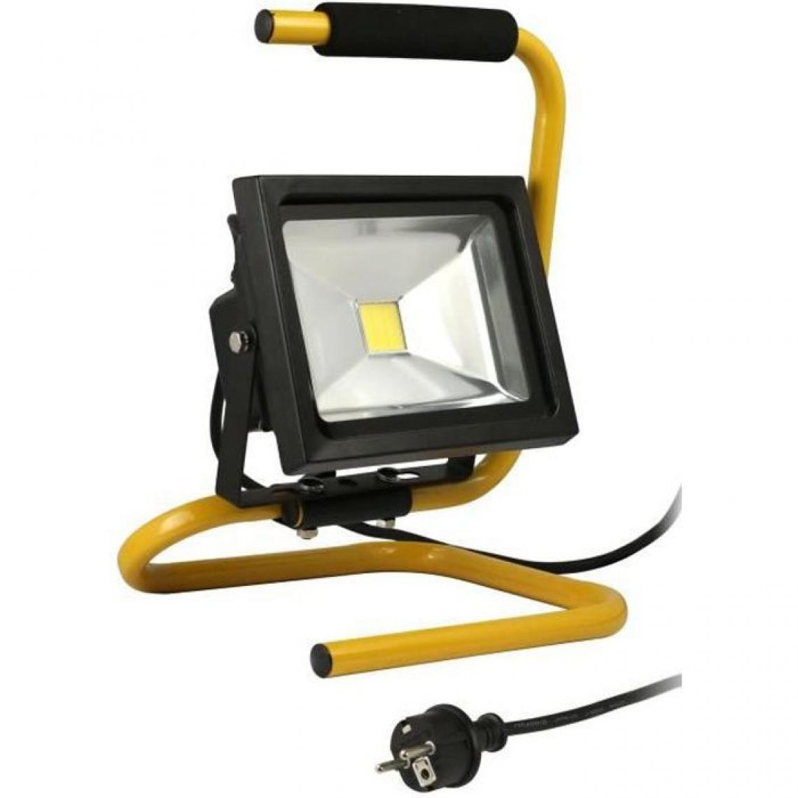 Elexity - Projecteur de chantier LED 20W portable + câble - Lampes portatives sans fil