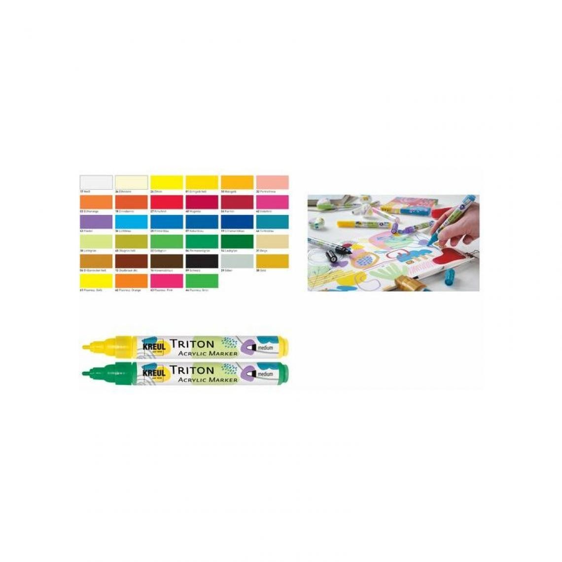Kreul - KREUL Feutre acrylique TRITON Acrylic Marker, graphite () - Outils et accessoires du peintre