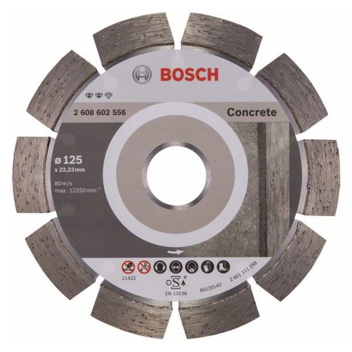 Bosch - Bosch Home and Garden - Disque à tronçonner diamanté Expert for Concrete D. 125 x 22,23 mm - Accessoires meulage