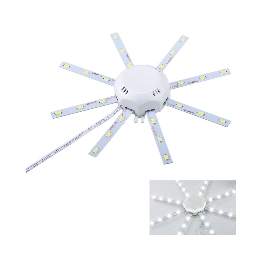 Wewoo - LED Perle blanc 12W 24 LEDs SMD 5730 Plafond Module Remplacer Lampe Transformation Conseil Patch Source de Lumière avec Pilote, AC 220V - Ampoules LED