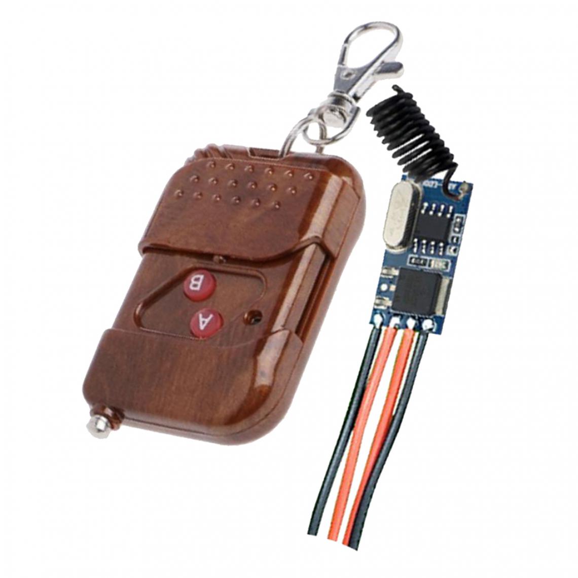 marque generique - Relais Commutateur Sans Fil Contrôleur de Lampe à LED Microrécepteur Grand bouton avec couvercle de protection 1527 deux touches - Interrupteurs différentiels