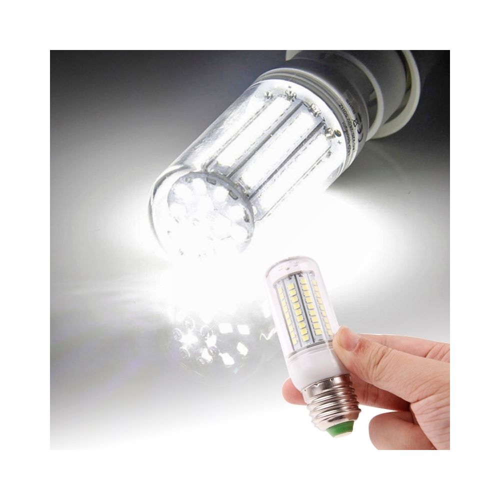 Wewoo - Ampoule Transparent E27 2835 SMD 8.0W AC 220V 420LM LED lampe de lumière de maïs avec couvercle blanche 102 LEDs - Ampoules LED