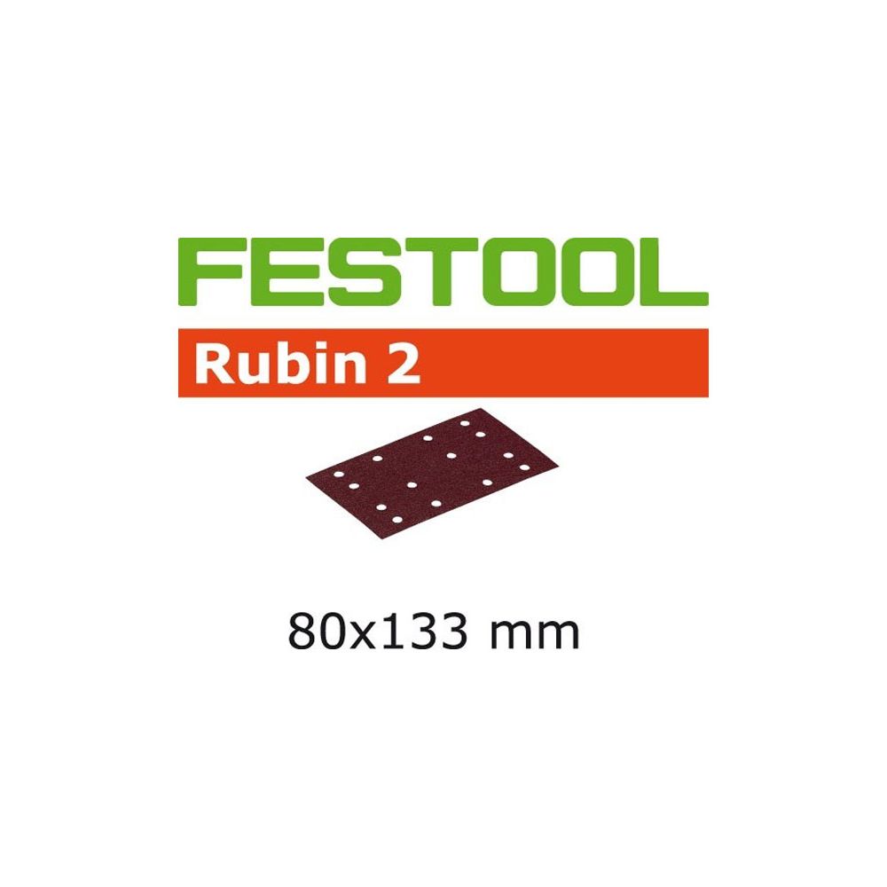 Festool - Lot de 50 Abrasifs StickFix 80x133mm pour bois STF 80X133P220RU2/50 FESTOOL 499053 - Accessoires brossage et polissage