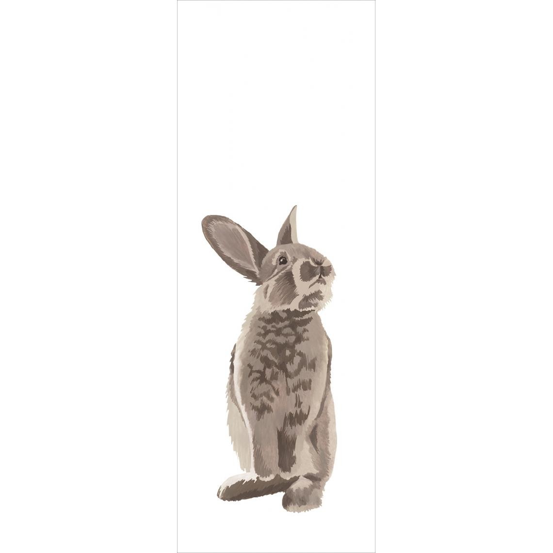 ESTAhome - ESTAhome papier peint panoramique lapin marron - 159052 - 1 x 2.79 m - Papier peint