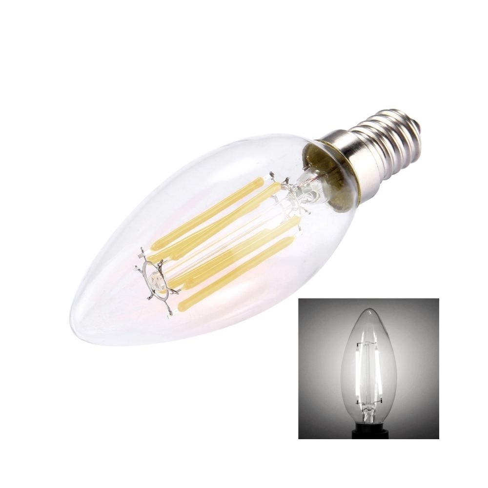Wewoo - Ampoule pour Halls, AC 220V lumière blanche C35 E14 6W 6 LEDs 450 LM Retro Économie d'énergie LED Filament Dimmable - Ampoules LED