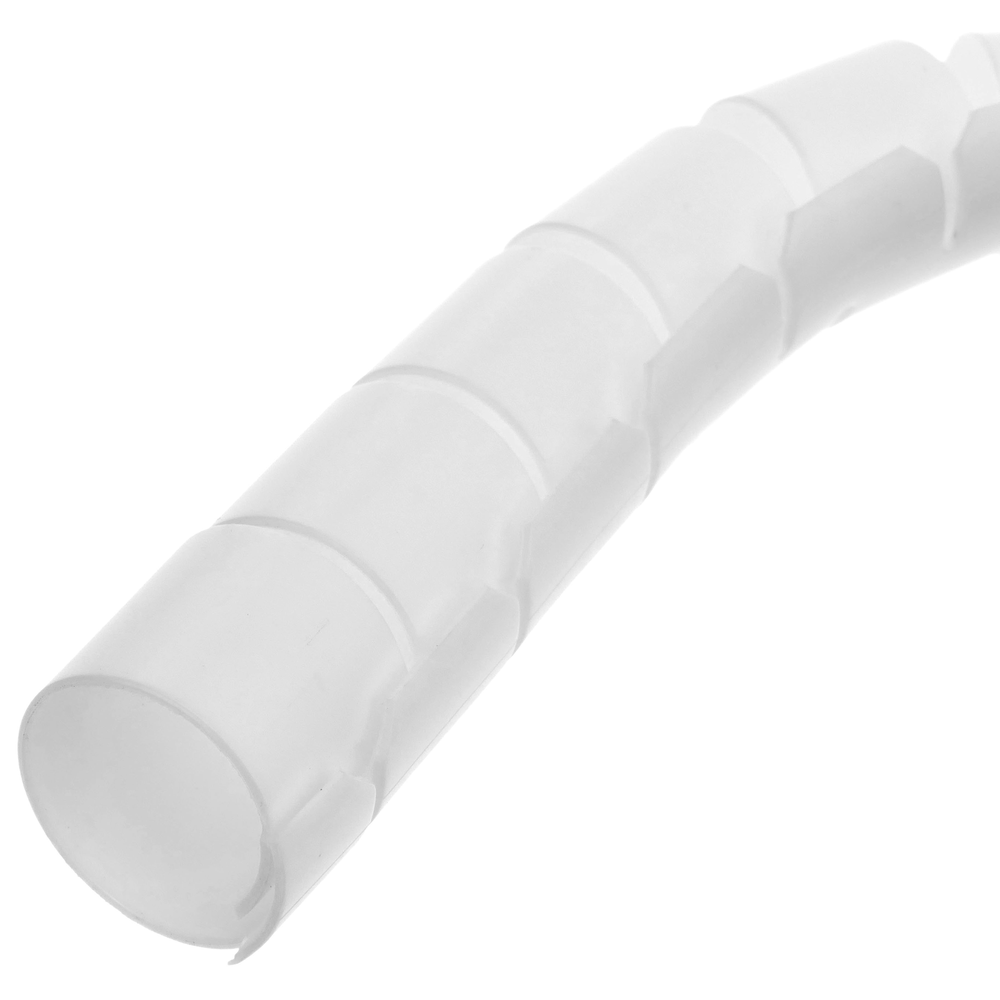 Bematik - Câble Rangement. Tube organisateur blanc avec clip de 25-30 mm longueur 10 m - Range-câbles