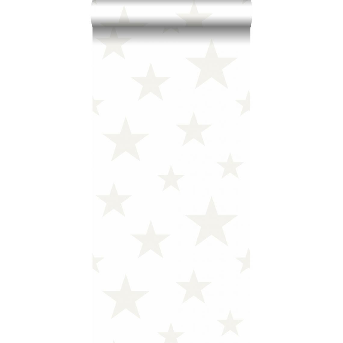 Origin - Origin papier peint étoiles blanc brillant - 347696 - 0.53 x 10.05 m - Papier peint