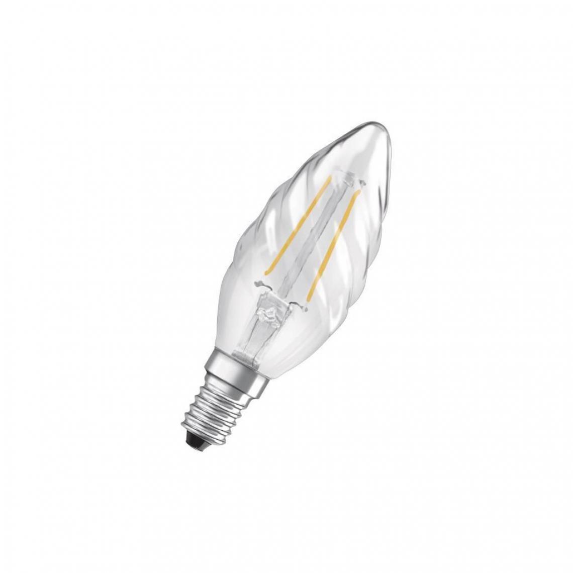 Osram - OSRAM Ampoule LED E14 flamme torsadée 2 W équivalent a 25 W blanc chaud - Ampoules LED