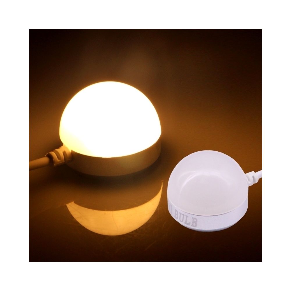 Wewoo - Ampoule USB-2W-WW 5V 2W 140-150Lumens 6LED lumière blanche chaude LED avec magnétique et câble - Ampoules LED