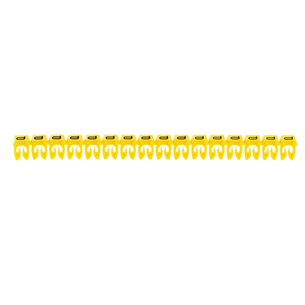 Legrand - repère pour fil de 0.5 à 1.5 mm2 - lettre q - couleur jaune - legrand cab 3 - Accessoires de câblage