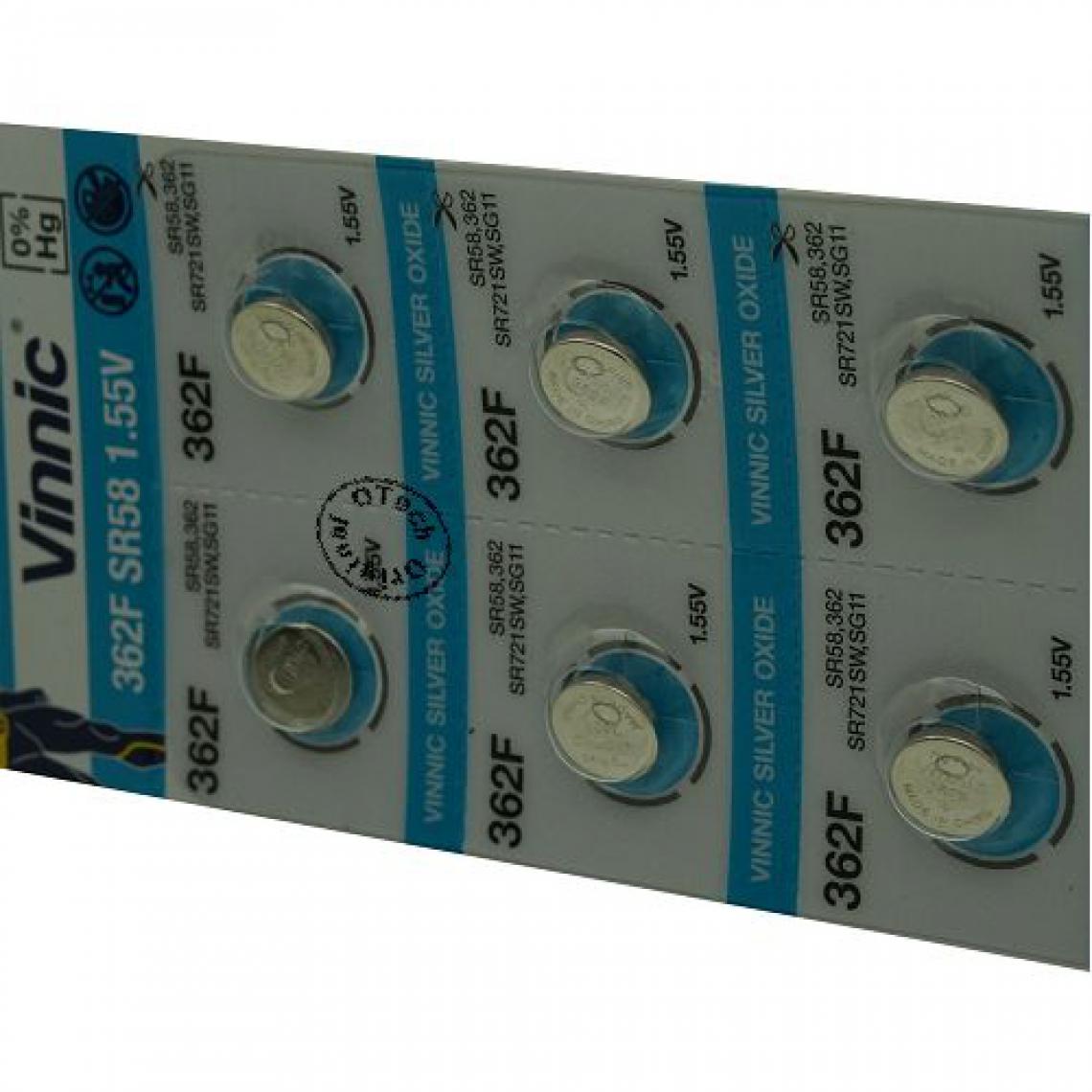 Otech - Pack de 10 piles Vinnic pour VARTA V362 MF - Piles rechargeables