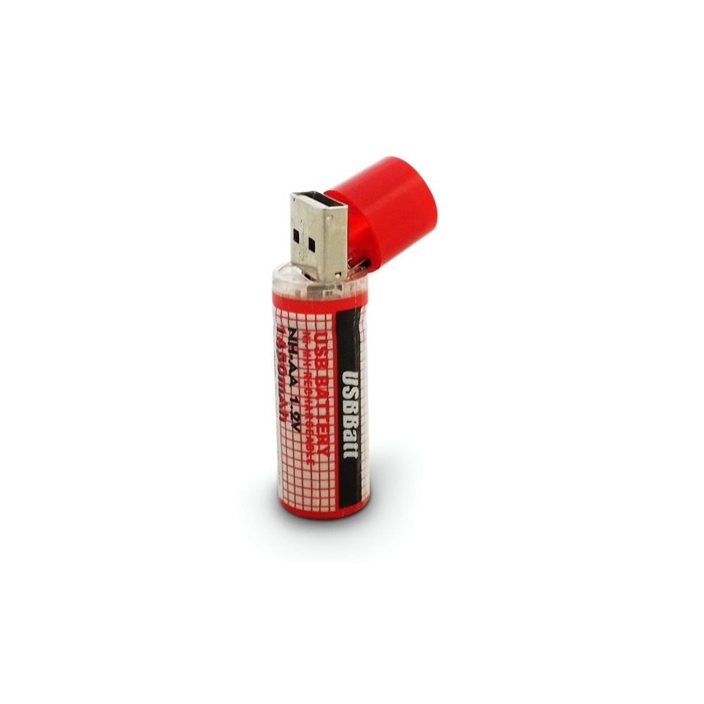 Totalcadeau - Pile AA économique, rechargeable par voie d'USB - Piles rechargeables