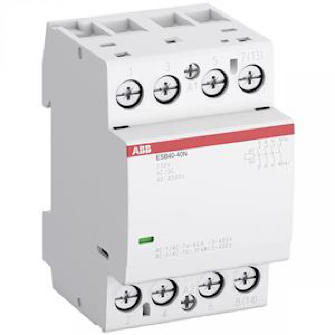 Abb - contacteur modulaire - abb esbn - 40a - 4 contacts no - 230 volts - abb 1sae341111r0640 - Télérupteurs, minuteries et horloges