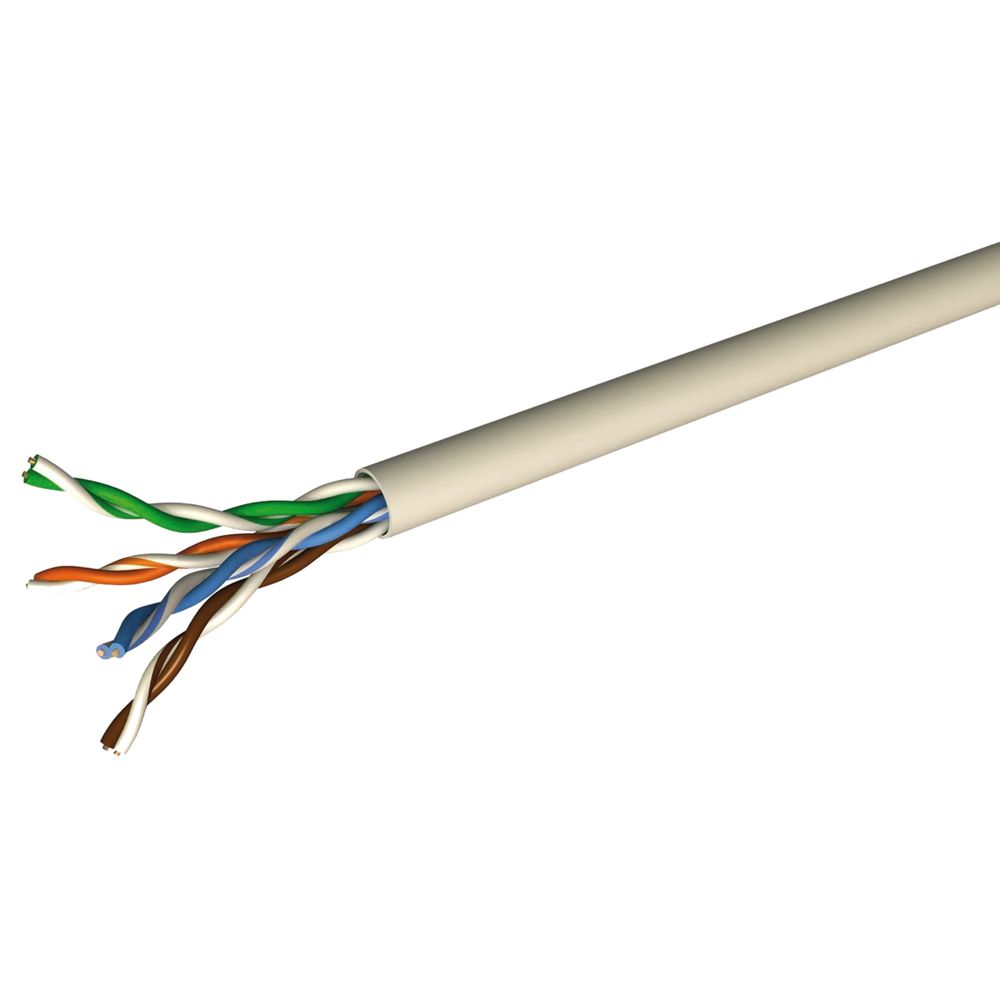 Draka - cable réseau - catégorie 6 - ftp - sans halogène - couronne de 100 mètres - Fils et câbles électriques