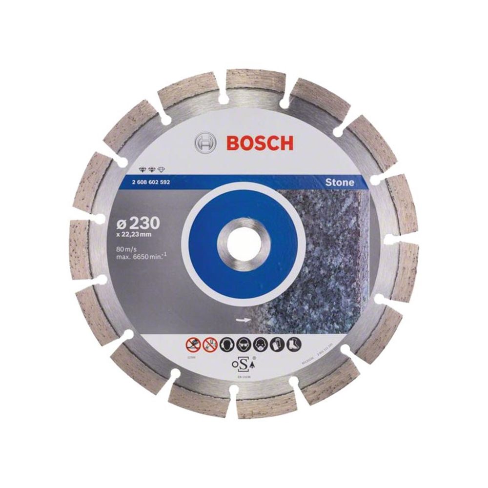 Bosch - Disque à tronçonner Expert for Stone 230mm alésage 22,23 mm - Outils de coupe