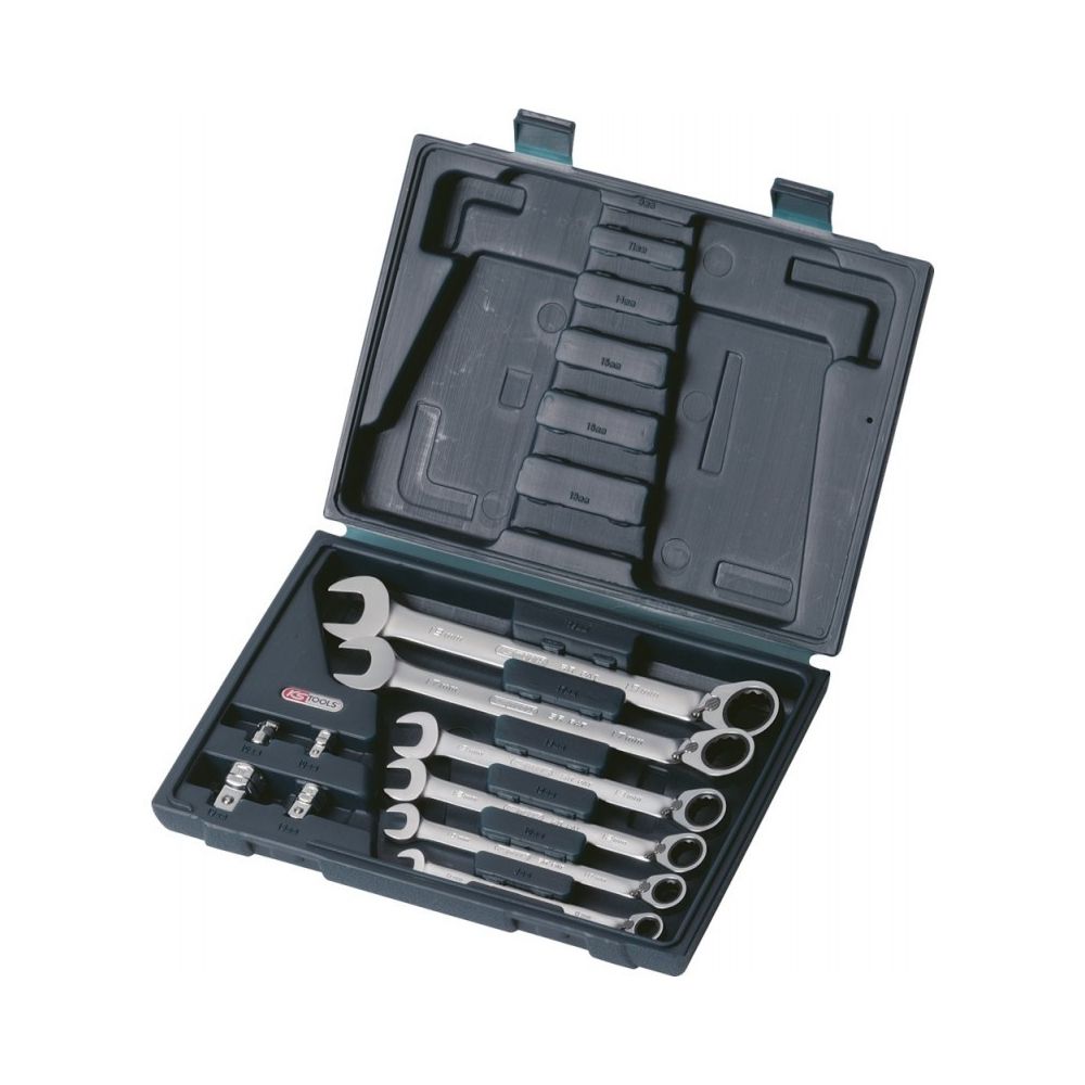 Kstools - Coffret clé mixte a cliquet réversible CHROMEplus 16 pièces 8-19 mm - KS Tools 503.4666 - Clés et douilles
