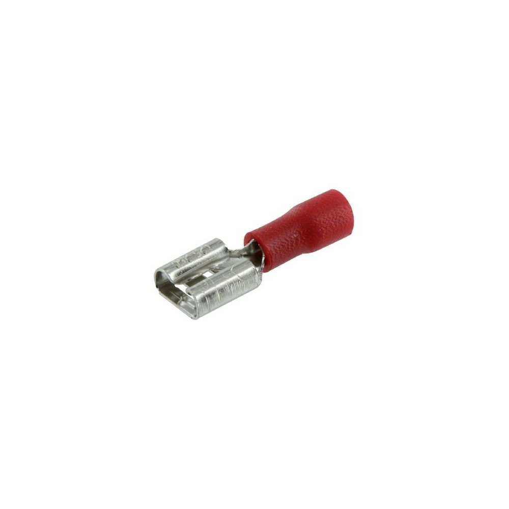 Dhome - Clip femelle pré isolé ls rouge 6,35 10 - Accessoires de câblage