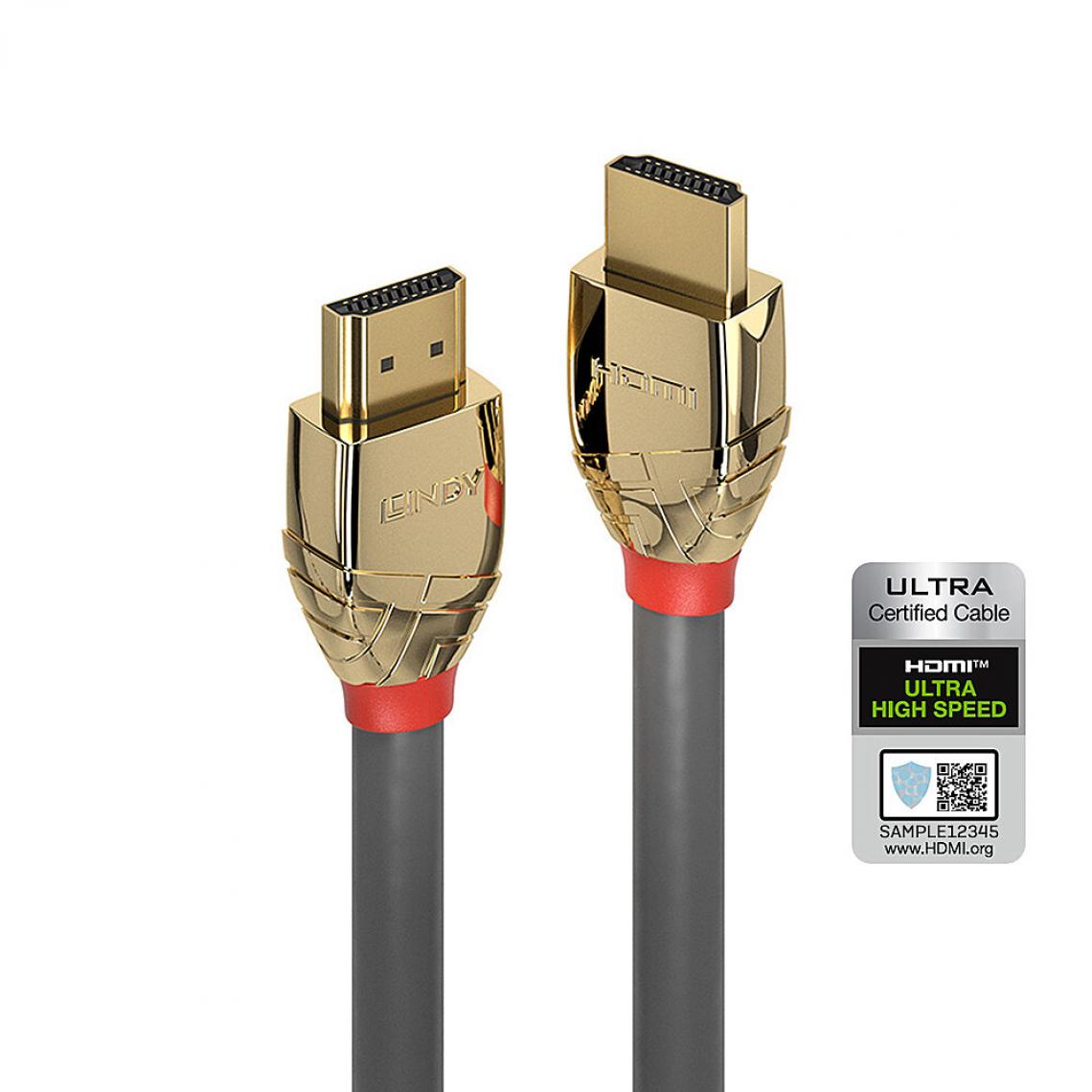 Lindy - Gold Line HDMI 2.1 Ultra 10K (5 m) - Adaptateurs