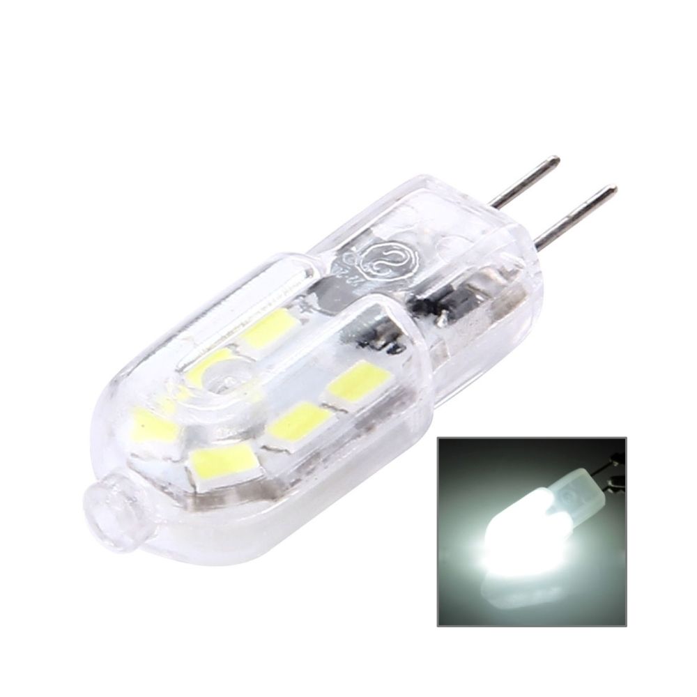 Wewoo - Ampoule Transparent G4 2W 180LM 12 LED SMD 2835 Couvercle Maïs Ampoule, AC 220-240 V Lumière Blanche - Ampoules LED