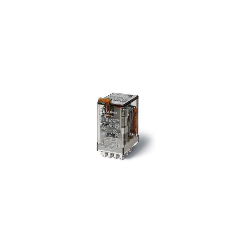 Finder - relais miniature 230 volts 4 contacts 7 ampères + led - Autres équipements modulaires