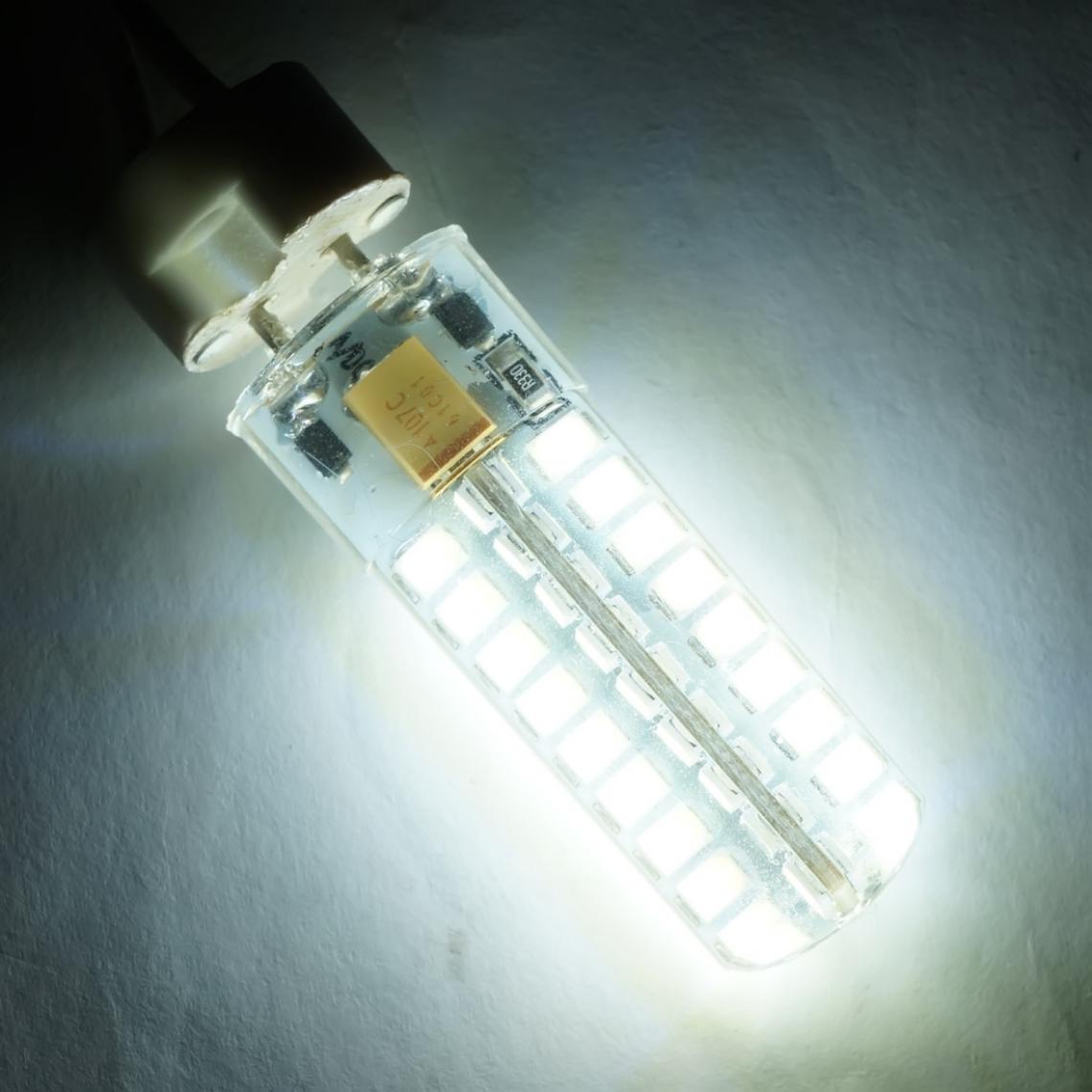 Wewoo - GY6.35 5W SMD2835 72LEDs Dimmable Silicone Bulb pour Lustre Lampe en cristal Accessoires d'éclairageAC 12V Blanc froid - Ampoules LED