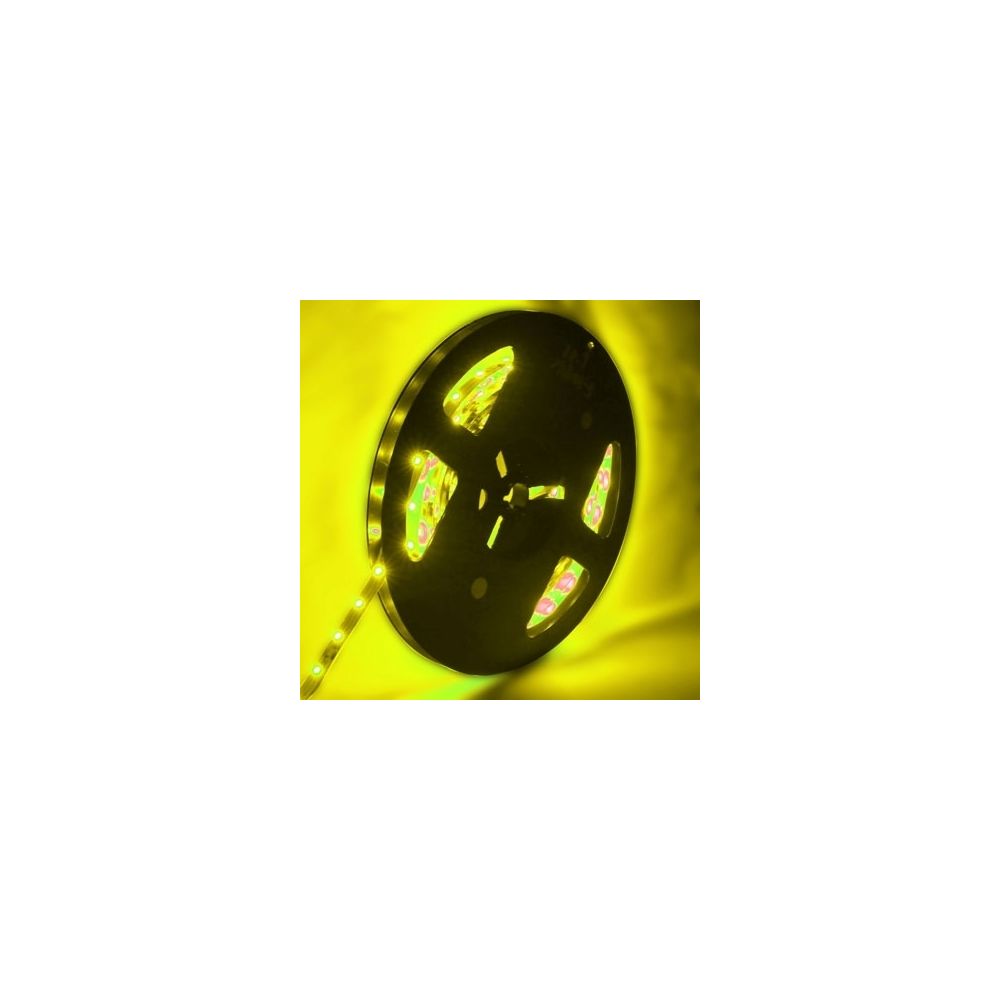 Wewoo - Ruban LED jaune Lumière de corde du panneau 3528 SMD du 4.8W SMD, 60 / M, longueur: 5M - Ruban LED