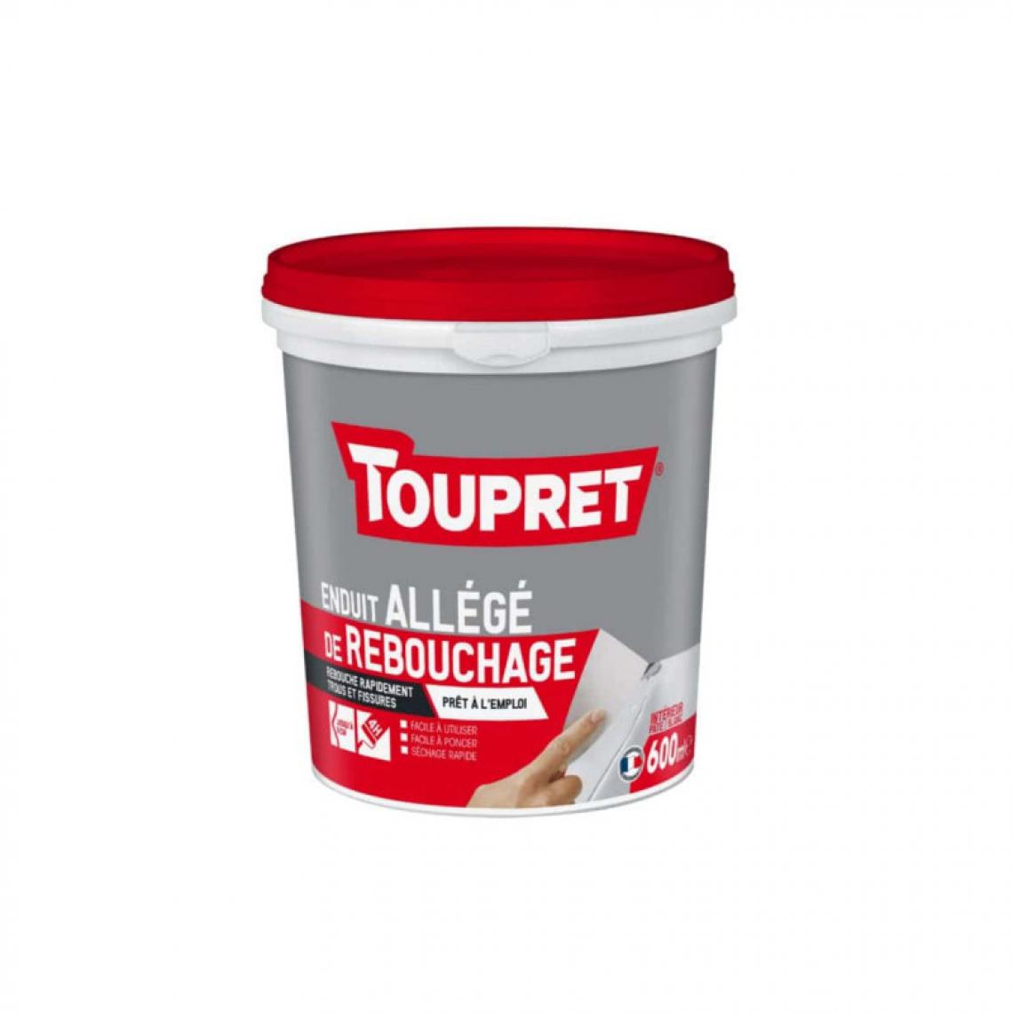 Toupret - Pate à Reboucher TOUPRET Allégée 600ml - BCAL0.6 - Mastic, silicone, joint