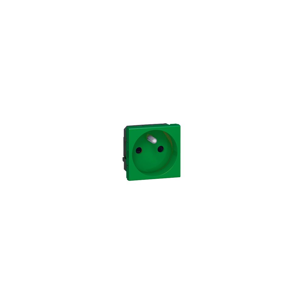 Legrand - prise de courant 2p+t legrand mosaic vert antimicrobien - Interrupteurs et prises en saillie