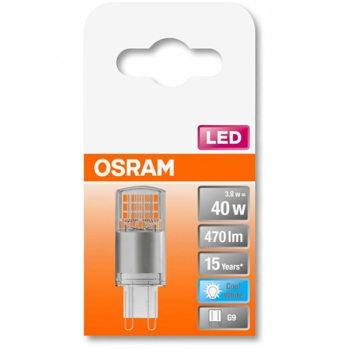 Osram - OSRAM Ampoule LED Capsule claire 3,8W=40 G9 froid - Ampoules LED