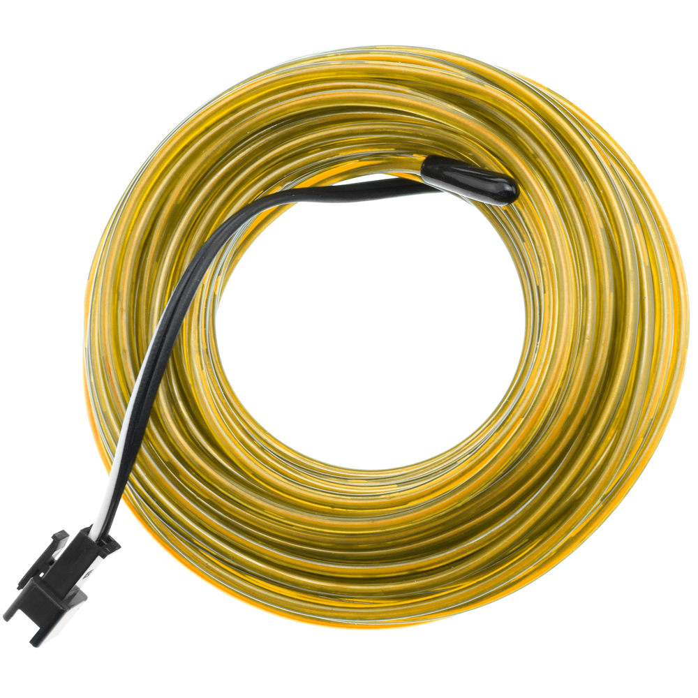 Bematik - Fil électroluminescent 2.3mm bobine 25m d'or - Fils et câbles électriques