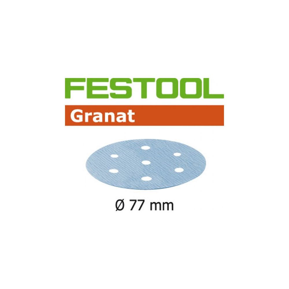 Festool - Lot de 50 Abrasifs Stickfix Ø77mm pour ponçage final de laques et matières minérales STF D77/6 P150 GR/50 FESTOOL 497407 - Accessoires brossage et polissage