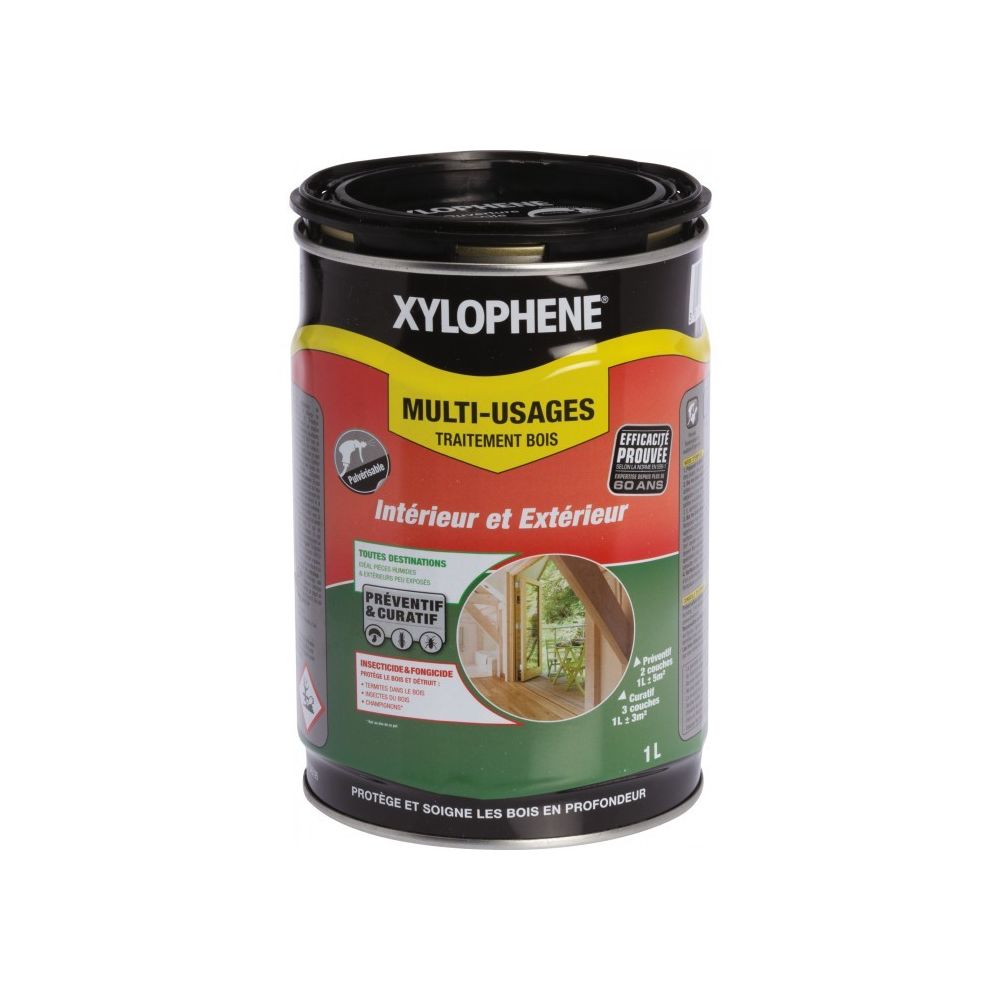 Xylophene - Traitement du bois - Multi-Usages aqueux - 1 L - XYLOPHENE - Produit de restauration du bois