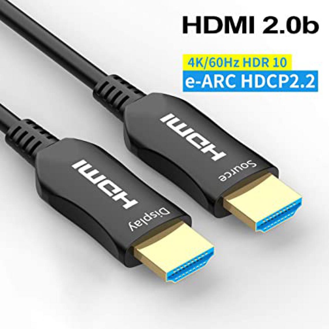 Mcl - HDMI 2.0 FIBER OPTIC CABLE 10M - Adaptateurs