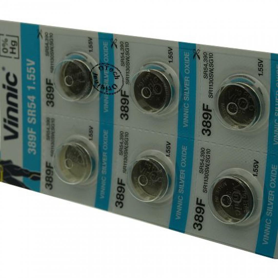 Otech - Pack de 10 piles Vinnic pour MAXELL SR1130 - Piles rechargeables