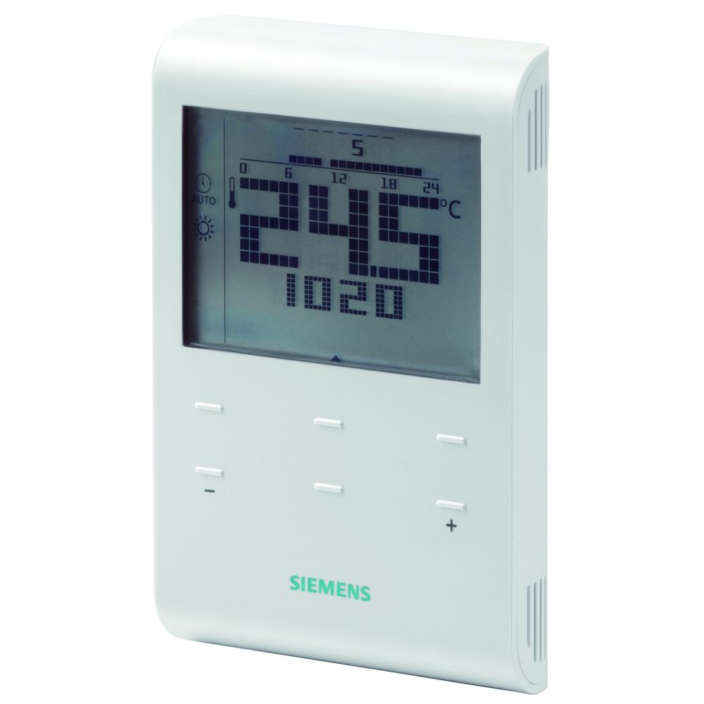 Siemens - Thermostat d'ambiance RDE100 multiprogrammes à piles - Thermostat