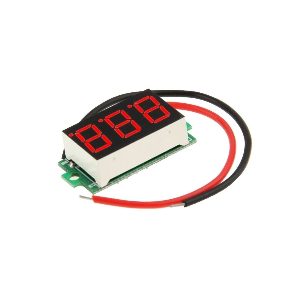 Wewoo - Compteur de panneau de tension numérique Mini Rouge DC 3.2-30V Mini - Appareils de mesure