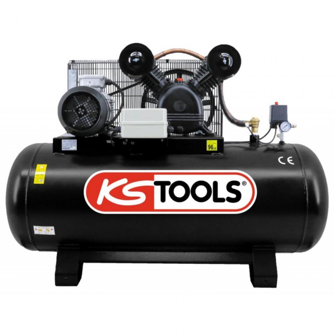 Ks Tools - Compresseur sur cuve 270 L - 10 bar - 5,5 CV - 380 V tri - Compresseurs