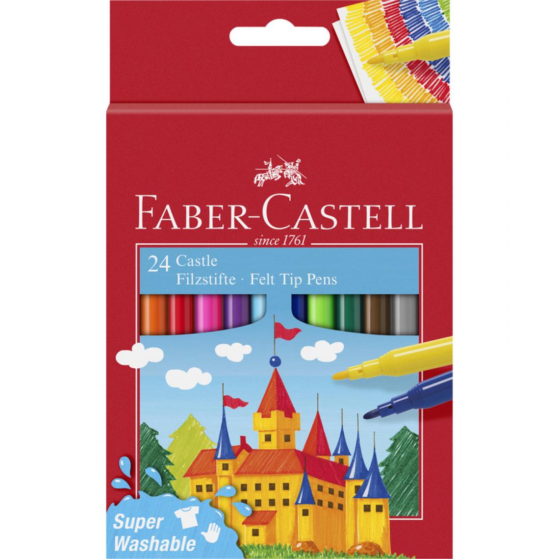 Faber-Castell - FABER-CASTELL Stylo feutre CASTLE, étui carton de 24 pièces () - Outils et accessoires du peintre