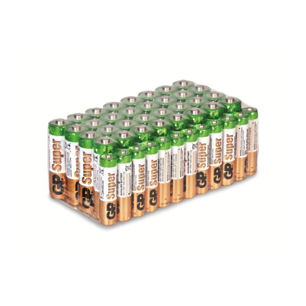 Gp Super - Lot de 44 piles (32x AA et 12x AAA alcalines) - GP Super - Piles rechargeables
