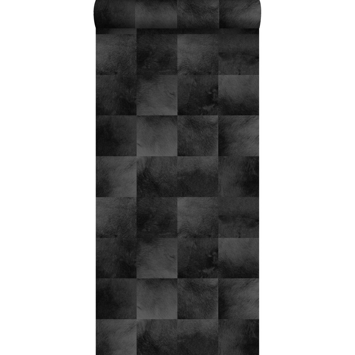 ESTAhome - ESTAhome papier peint peau d'animal noir - 139184 - 0.53 x 10.05 m - Papier peint