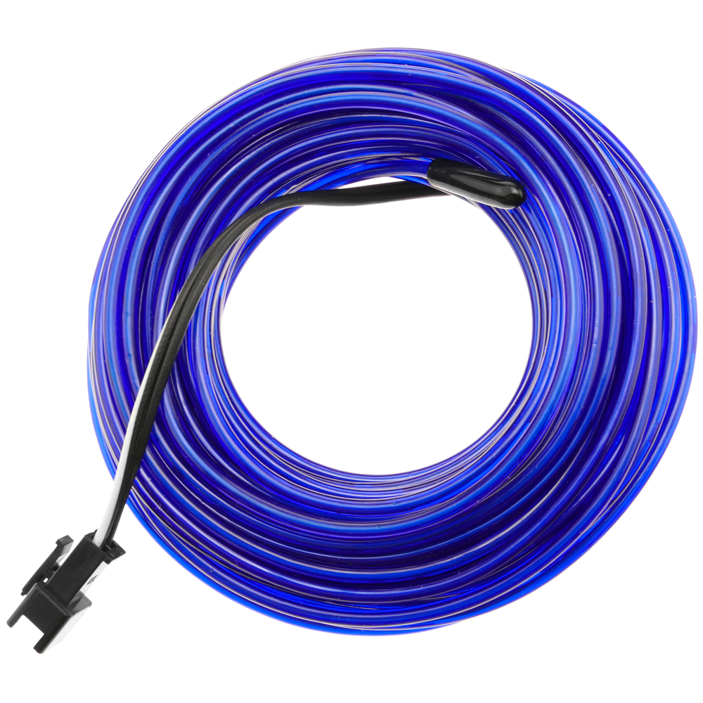 Bematik - Bleu foncé fil électroluminescent 2.3mm bobine 25m - Fils et câbles électriques